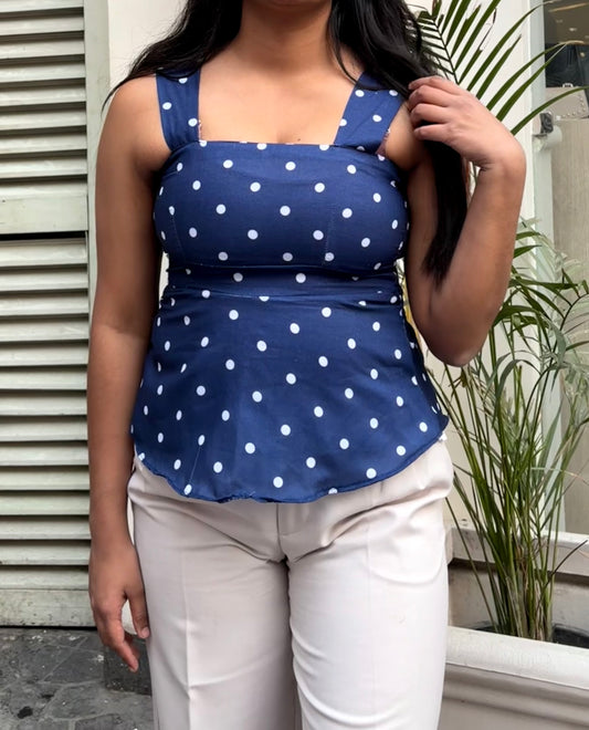 Dottie Top (Navy)