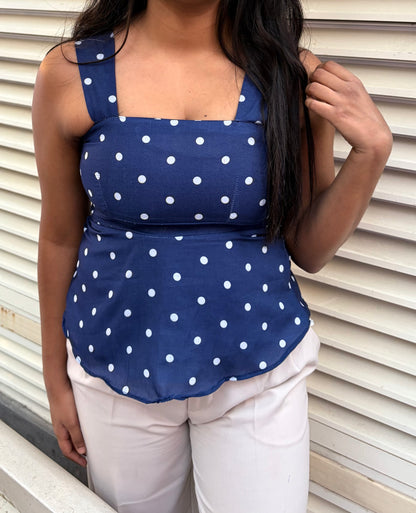 Dottie Top (Navy)